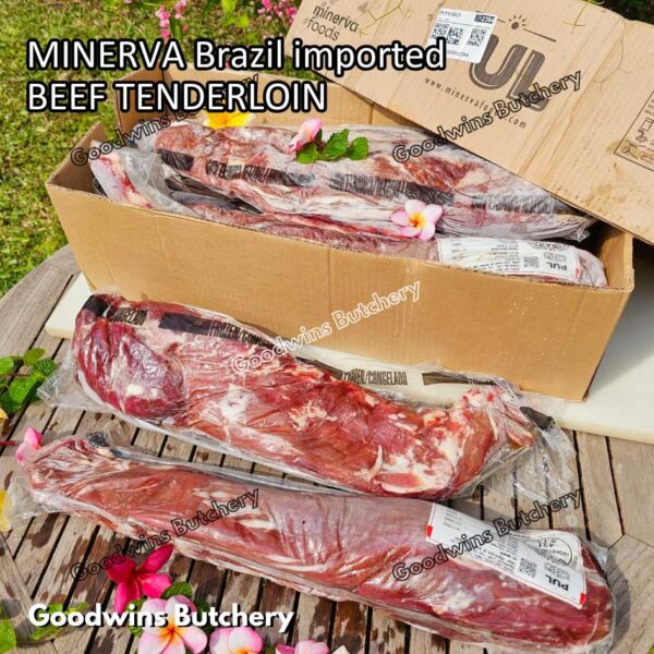Beef TENDERLOIN small roast wellington cuts eye fillet mignon imported Australia NZ Brazil daging sapi import has dalam frozen 1kg - Image 30