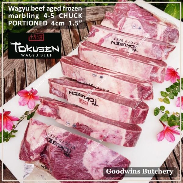 Beef wagyu Tokusen CHUCK marbling MBS-5 daging sapi sampil aged diced cuts frozen - Image 6