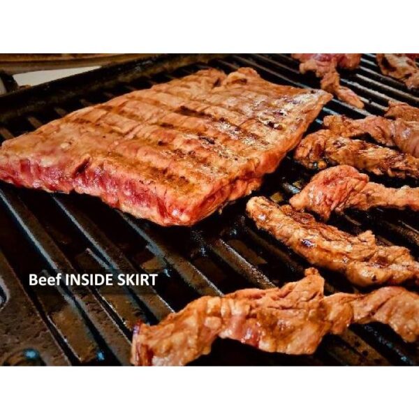 Beef INSIDE SKIRT wagyu TOKUSEN marbling MBS 5-6 AGED FROZEN 1pc/bag - Image 15