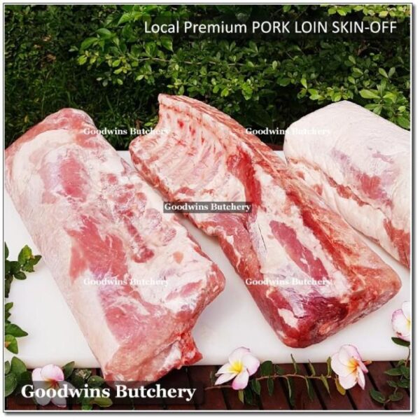 PORK LOIN SKIN OFF local premium frozen WHOLE CUTS