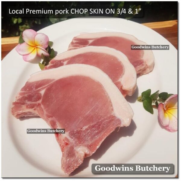 PORK CHOP SKIN ON WHOLE, T-BONE & CLUB STEAK 3/4" 2cm Local Premium ALL CUTS - Image 7