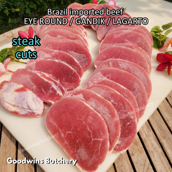 Beef EYE ROUND STEAK CUTS Brazil FRIBOI FRIGON Australia WMPG Angus JACK'S CREEK US choice SWIFT IBP daging sapi import gandik lagarto eyeround frozen - Image 28
