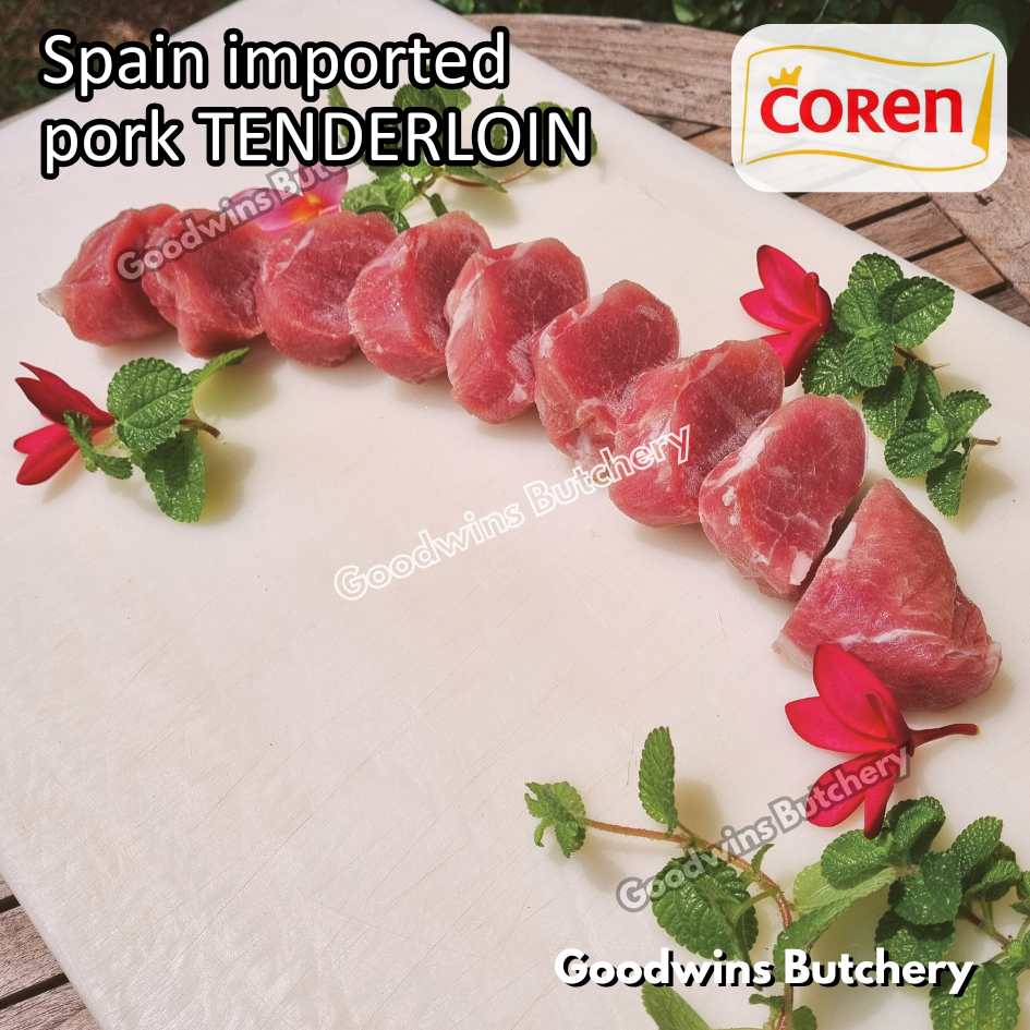 Pork TENDERLOIN import Spain Coren STEAK MEDALLION 700gr frozen | daging babi has dalam | eye fillet mignon solomillo cerdo - Image 51