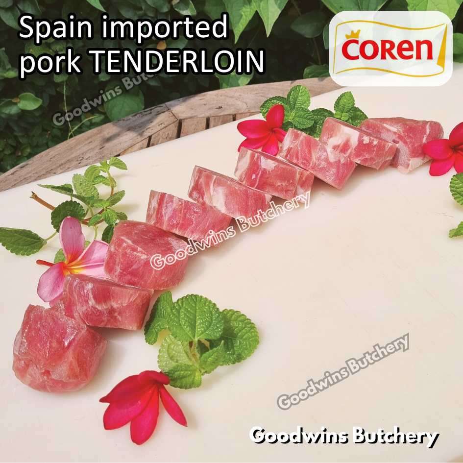 Pork TENDERLOIN import Spain Coren STEAK MEDALLION 700gr frozen | daging babi has dalam | eye fillet mignon solomillo cerdo - Image 60