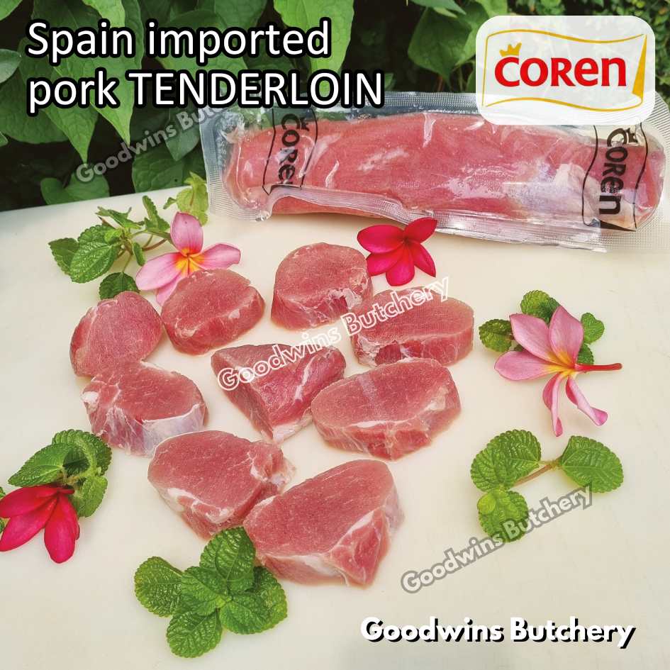 Pork TENDERLOIN import Spain Coren STEAK MEDALLION 700gr frozen | daging babi has dalam | eye fillet mignon solomillo cerdo - Image 37