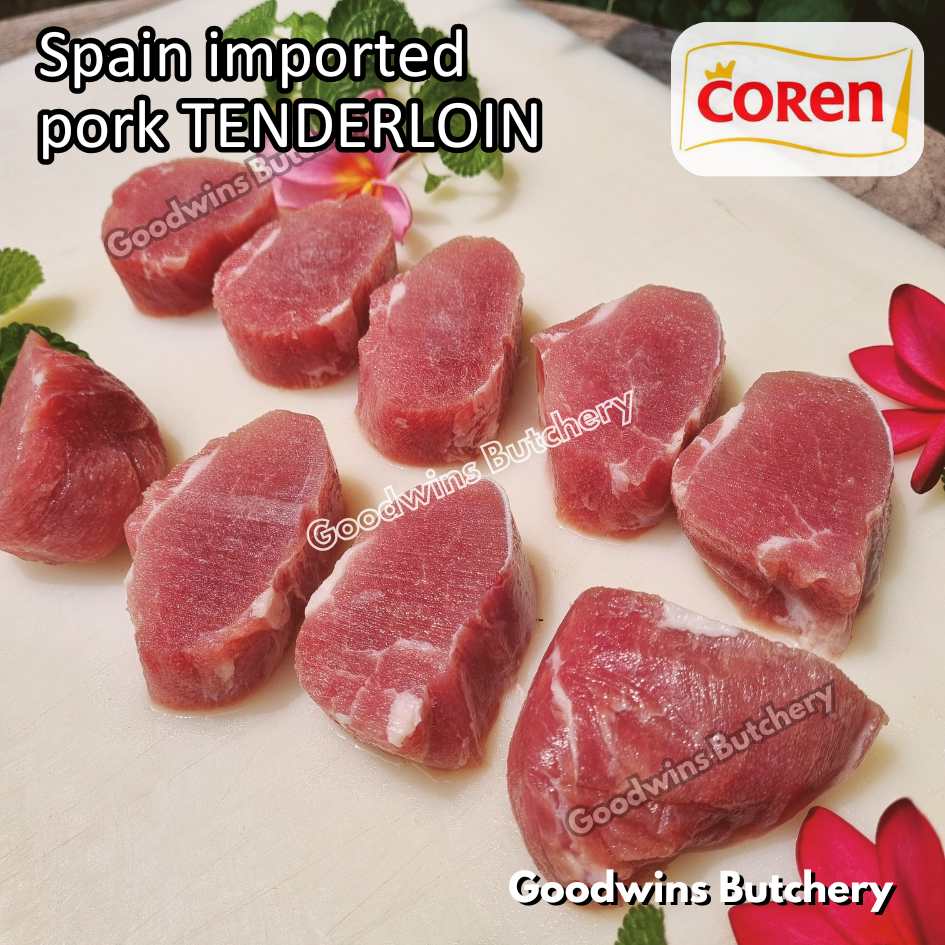 Pork TENDERLOIN import Spain Coren STEAK MEDALLION 700gr frozen | daging babi has dalam | eye fillet mignon solomillo cerdo - Image 55