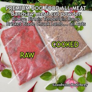 500gr PURE BEEF & LAMB POWDER for dog food, cooked-frozen