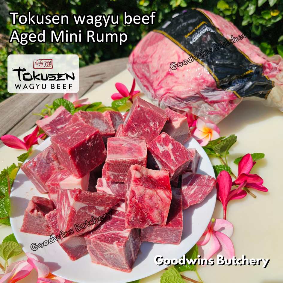 Beef Wagyu Tokusen MINI RUMP ROAST WHOLE CUT 2.5kg marbling MBS-5 aged frozen - Image 24