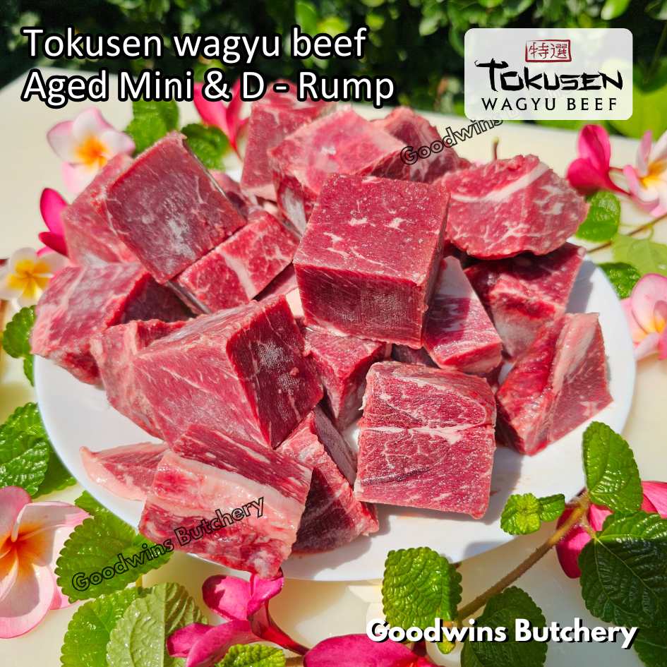 Beef Wagyu Tokusen MINI RUMP ROAST WHOLE CUT 2.5kg marbling MBS-5 aged frozen - Image 15