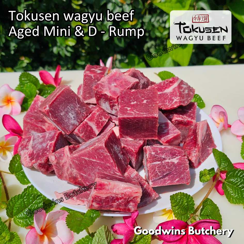 Beef Wagyu Tokusen MINI RUMP ROAST WHOLE CUT 2.5kg marbling MBS-5 aged frozen - Image 9
