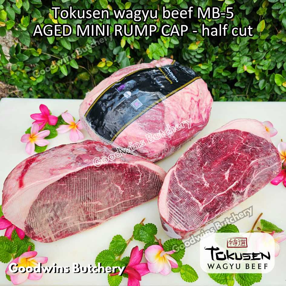 Beef Wagyu Tokusen MINI RUMP ROAST WHOLE CUT 2.5kg marbling MBS-5 aged frozen - Image 18