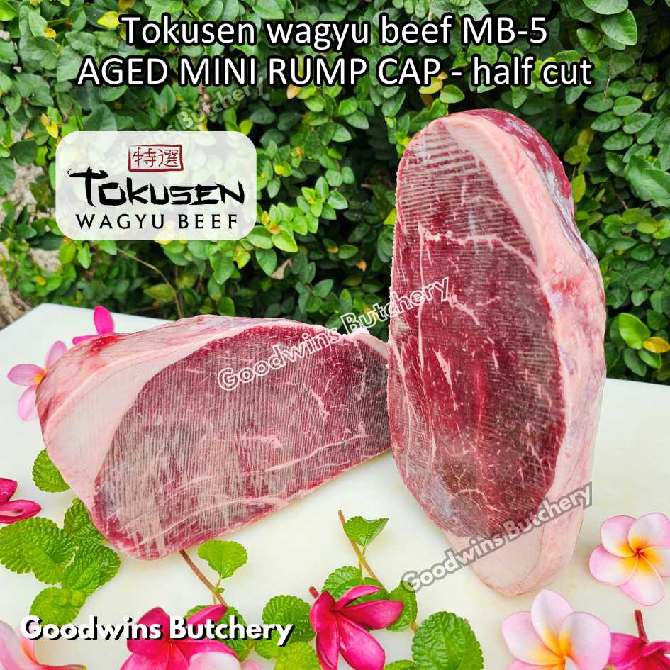 Beef Wagyu Tokusen MINI RUMP ROAST WHOLE CUT 2.5kg marbling MBS-5 aged frozen - Image 14