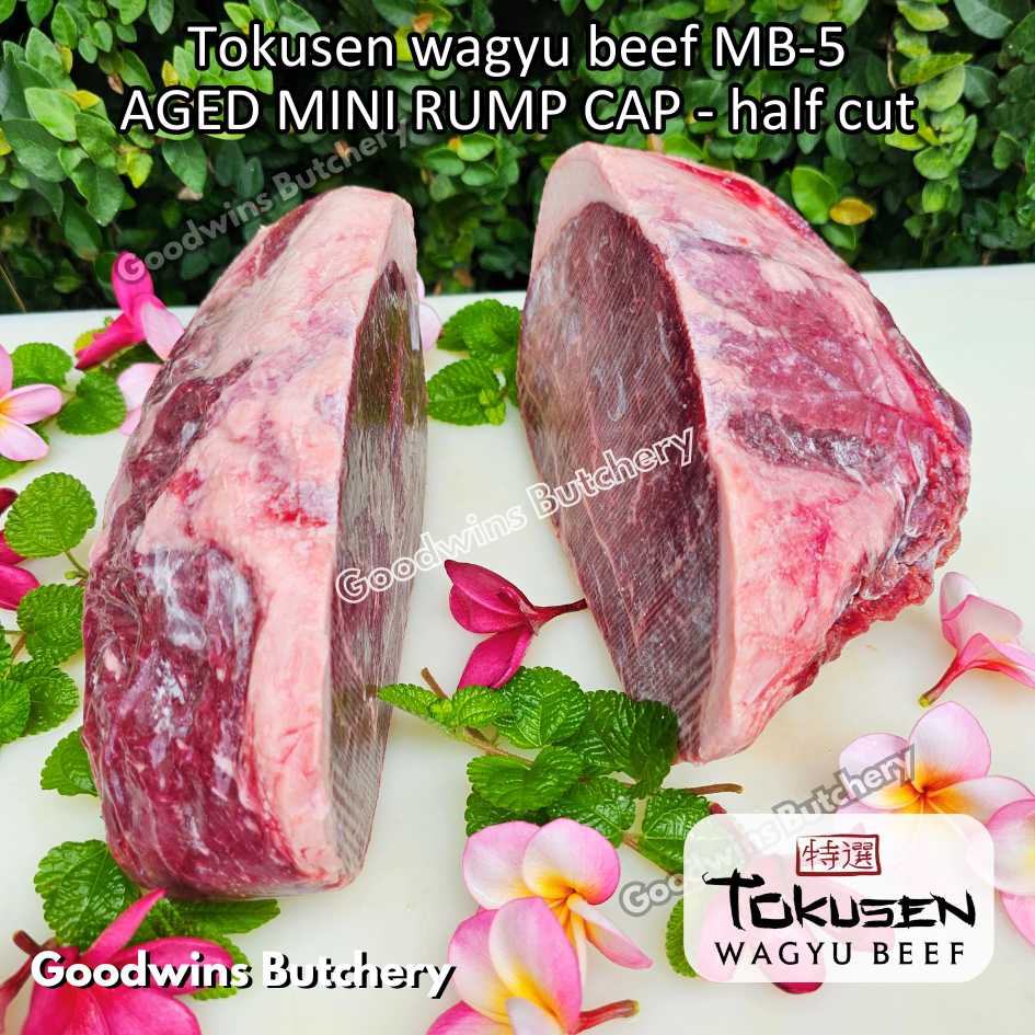Beef Wagyu Tokusen MINI RUMP ROAST WHOLE CUT 2.5kg marbling MBS-5 aged frozen - Image 7