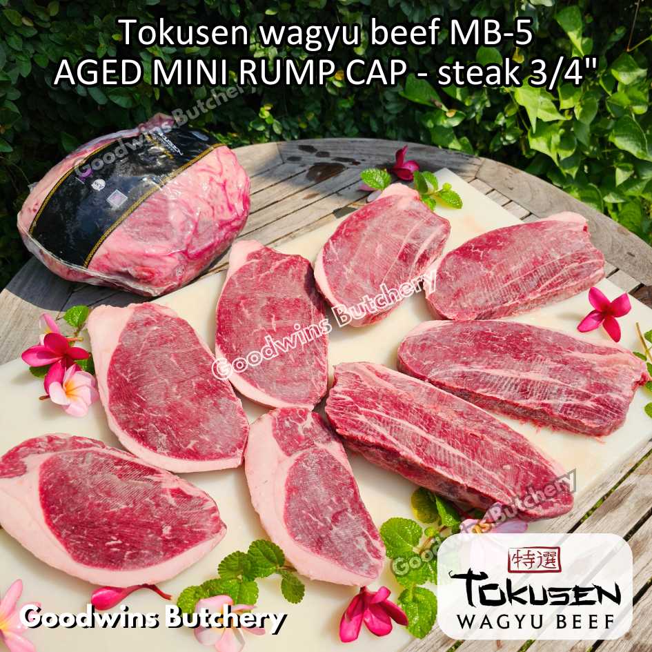 Beef Wagyu Tokusen MINI RUMP ROAST WHOLE CUT 2.5kg marbling MBS-5 aged frozen - Image 12