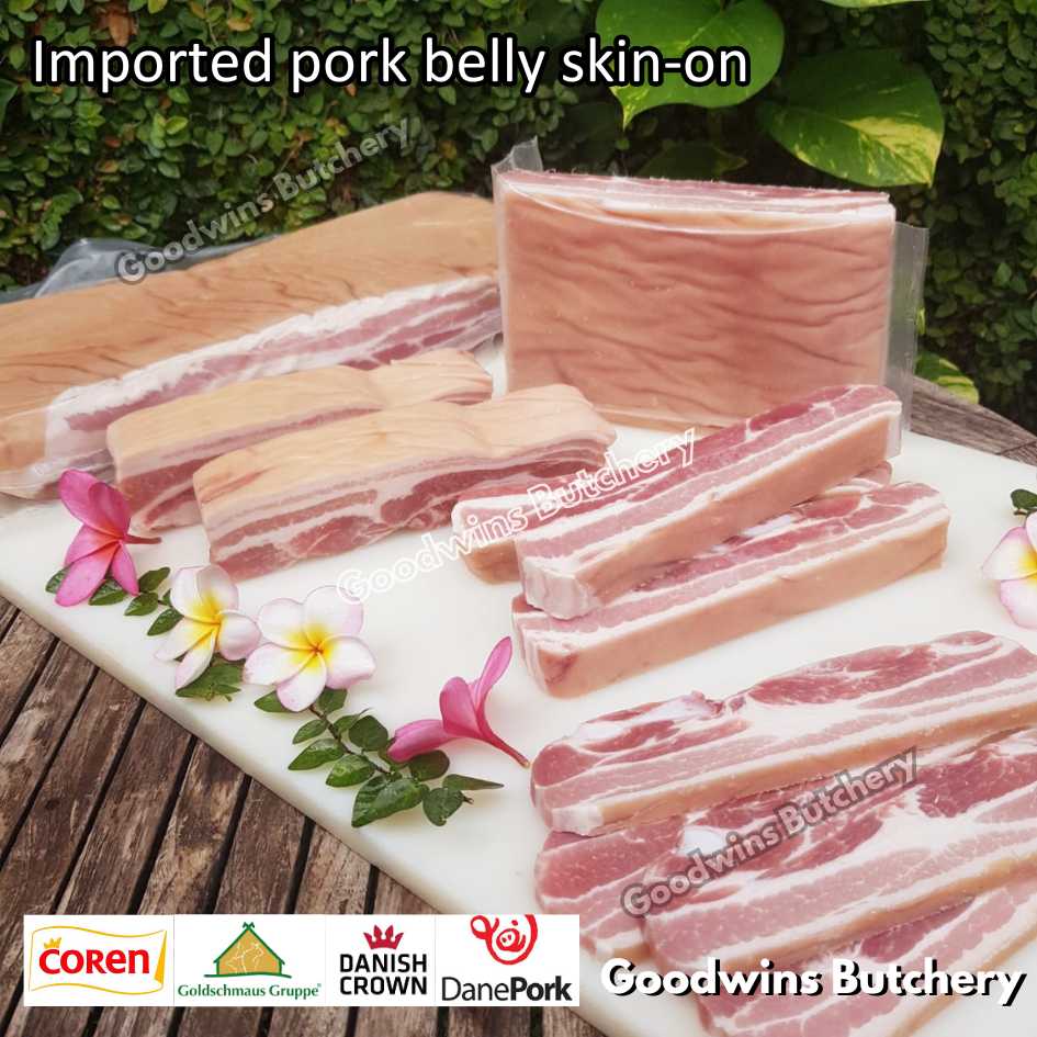 Pork belly with skin-on 600gr steak schnitzel cuts | samcan babi berkulit import frozen | Spain Coren | Denmark DanishCrown DanePork | Germany Goldschmaus - Image 32