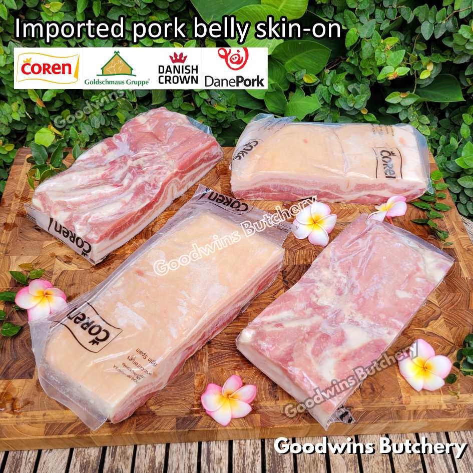 Pork belly with skin-on 600gr steak schnitzel cuts | samcan babi berkulit import frozen | Spain Coren | Denmark DanishCrown DanePork | Germany Goldschmaus - Image 31