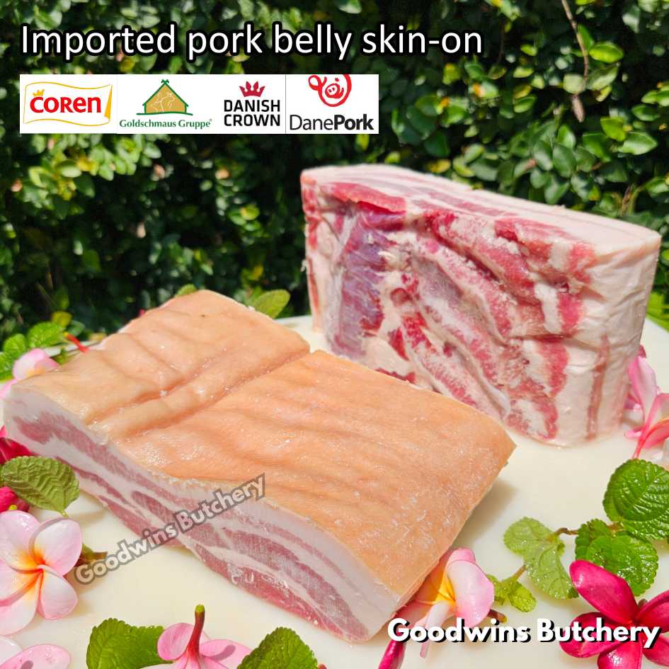 Pork belly with skin-on 600gr steak schnitzel cuts | samcan babi berkulit import frozen | Spain Coren | Denmark DanishCrown DanePork | Germany Goldschmaus - Image 21