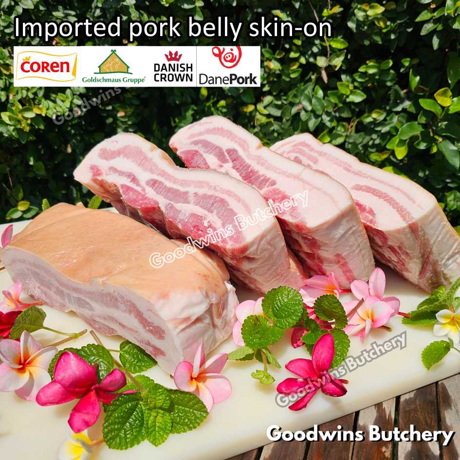 Pork belly with skin-on 600gr steak schnitzel cuts | samcan babi berkulit import frozen | Spain Coren | Denmark DanishCrown DanePork | Germany Goldschmaus - Image 19