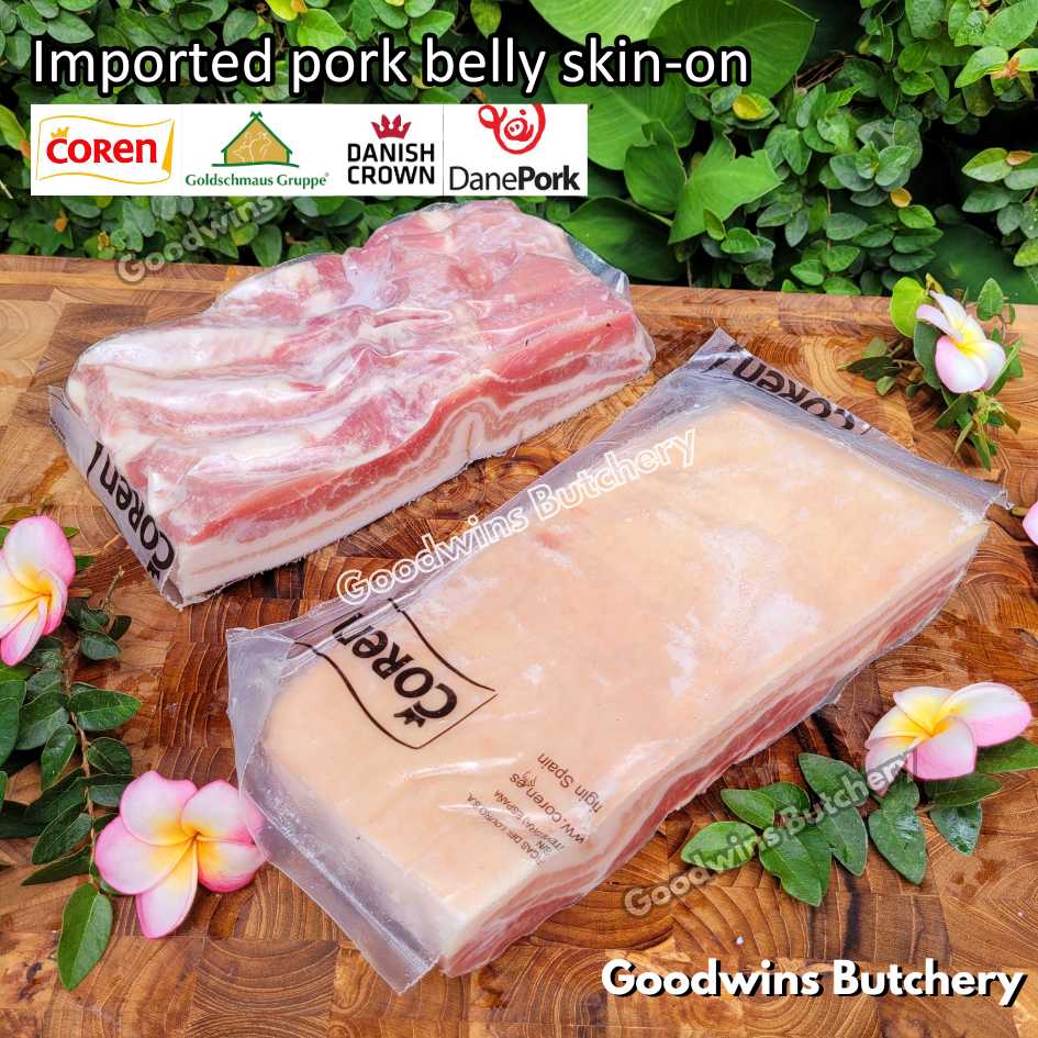 Pork belly with skin-on 600gr steak schnitzel cuts | samcan babi berkulit import frozen | Spain Coren | Denmark DanishCrown DanePork | Germany Goldschmaus - Image 15