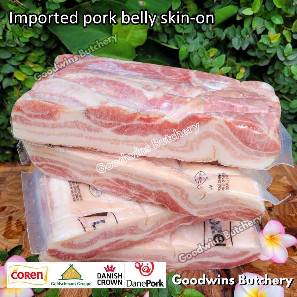 Pork belly with skin-on 600gr steak schnitzel cuts | samcan babi berkulit import frozen | Spain Coren | Denmark DanishCrown DanePork | Germany Goldschmaus - Image 12