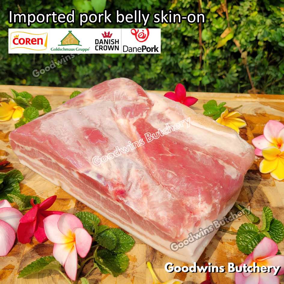 Pork belly with skin-on 600gr steak schnitzel cuts | samcan babi berkulit import frozen | Spain Coren | Denmark DanishCrown DanePork | Germany Goldschmaus - Image 30