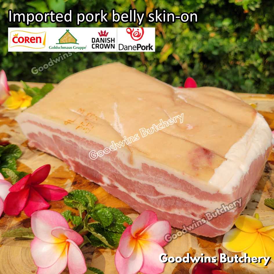 Pork belly with skin-on 600gr steak schnitzel cuts | samcan babi berkulit import frozen | Spain Coren | Denmark DanishCrown DanePork | Germany Goldschmaus - Image 29