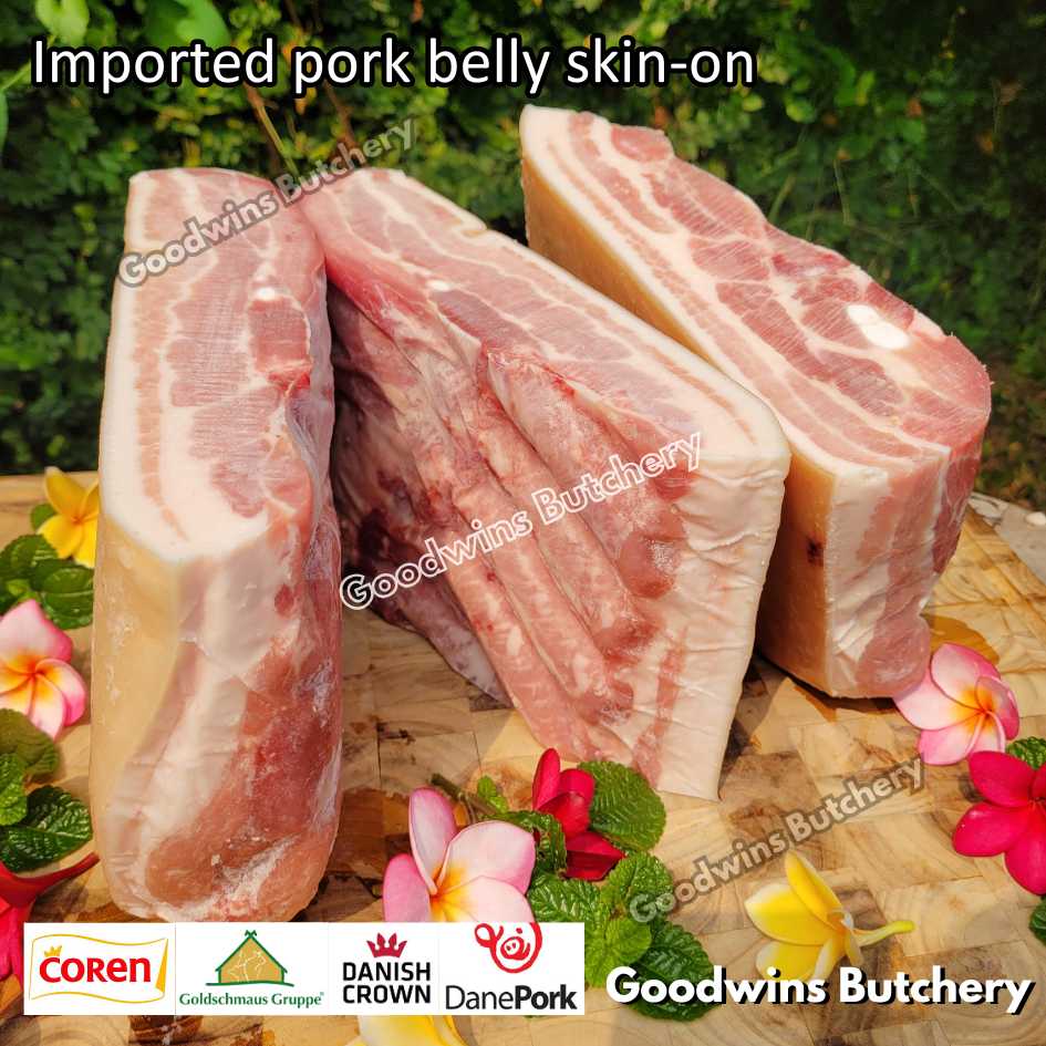 Pork belly with skin-on 600gr steak schnitzel cuts | samcan babi berkulit import frozen | Spain Coren | Denmark DanishCrown DanePork | Germany Goldschmaus - Image 28
