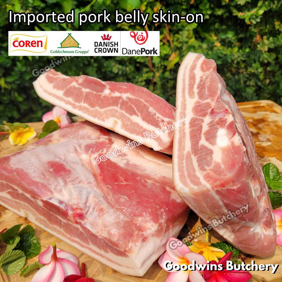 Pork belly with skin-on 600gr steak schnitzel cuts | samcan babi berkulit import frozen | Spain Coren | Denmark DanishCrown DanePork | Germany Goldschmaus - Image 26