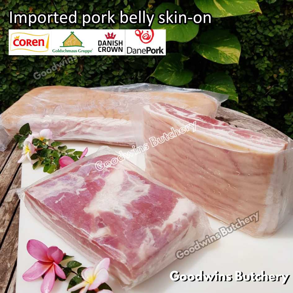 Pork belly with skin-on 600gr steak schnitzel cuts | samcan babi berkulit import frozen | Spain Coren | Denmark DanishCrown DanePork | Germany Goldschmaus - Image 25