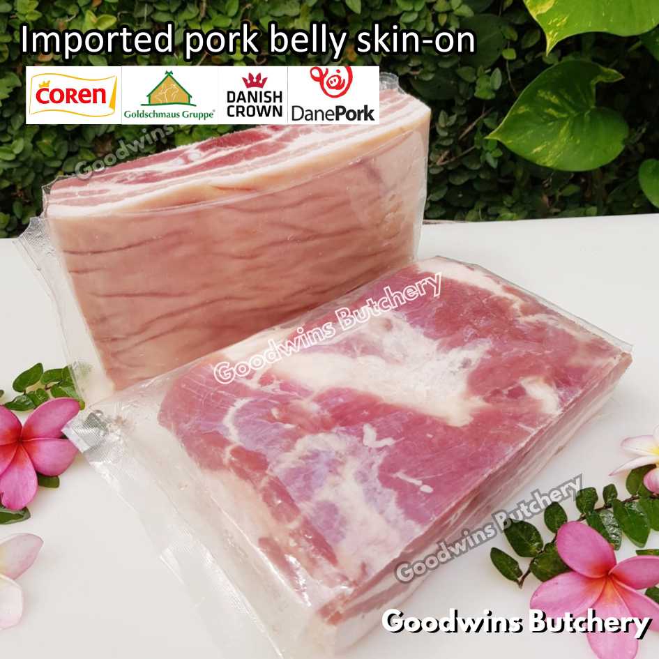 Pork belly with skin-on 600gr steak schnitzel cuts | samcan babi berkulit import frozen | Spain Coren | Denmark DanishCrown DanePork | Germany Goldschmaus - Image 22