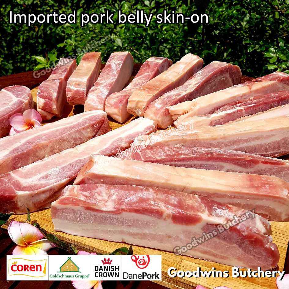 Pork belly with skin-on 600gr steak schnitzel cuts | samcan babi berkulit import frozen | Spain Coren | Denmark DanishCrown DanePork | Germany Goldschmaus - Image 7