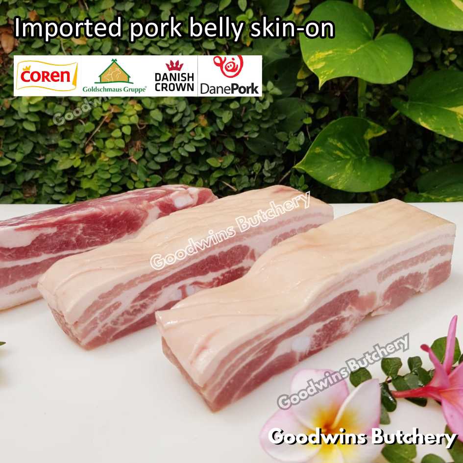 Pork belly with skin-on 600gr steak schnitzel cuts | samcan babi berkulit import frozen | Spain Coren | Denmark DanishCrown DanePork | Germany Goldschmaus - Image 23