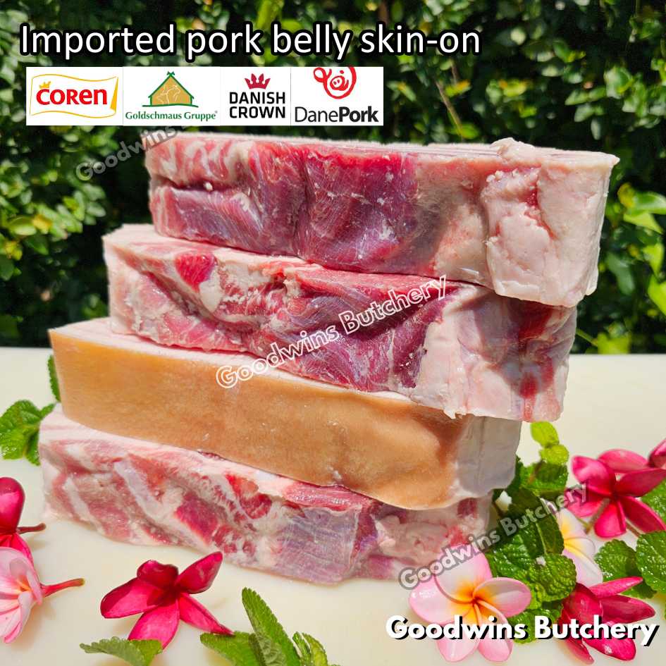 Pork belly with skin-on 600gr steak schnitzel cuts | samcan babi berkulit import frozen | Spain Coren | Denmark DanishCrown DanePork | Germany Goldschmaus - Image 14