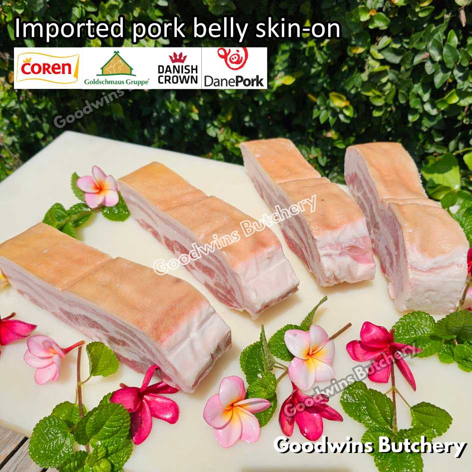 Pork belly with skin-on 600gr steak schnitzel cuts | samcan babi berkulit import frozen | Spain Coren | Denmark DanishCrown DanePork | Germany Goldschmaus - Image 44