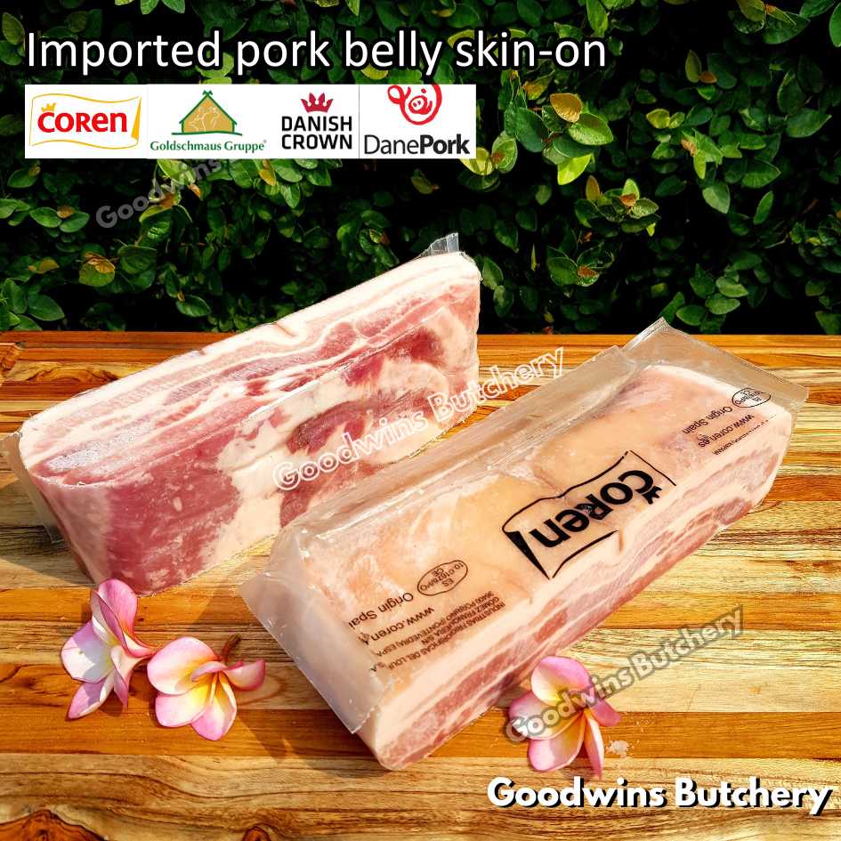 Pork belly with skin-on 600gr steak schnitzel cuts | samcan babi berkulit import frozen | Spain Coren | Denmark DanishCrown DanePork | Germany Goldschmaus - Image 42
