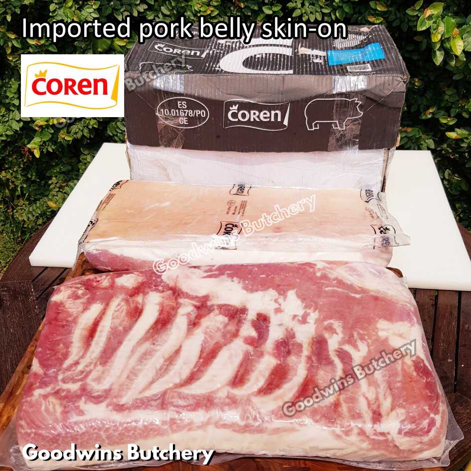 Pork belly with skin-on 600gr steak schnitzel cuts | samcan babi berkulit import frozen | Spain Coren | Denmark DanishCrown DanePork | Germany Goldschmaus - Image 39