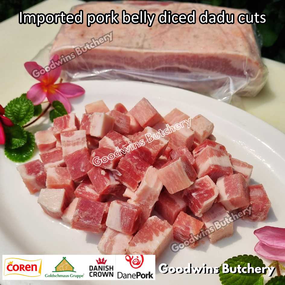 Pork belly with skin-on 6-7kg whole cut | samcan babi berkulit import frozen | Spain Coren | Denmark DanishCrown DanePork | Germany Goldschmaus - Image 28