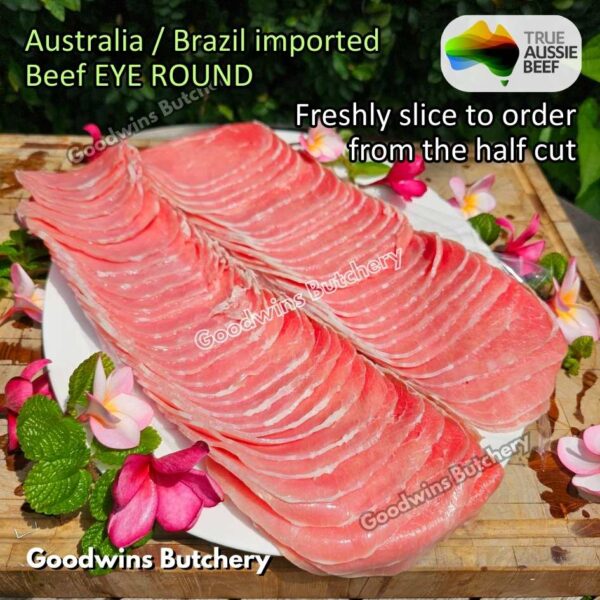 Beef EYE ROUND schnitzel steak cuts 1.2kg | Brazil FRIBOI FRIGON Australia WMPG Angus JACK'S CREEK US choice SWIFT IBP daging sapi import gandik lagarto eyeround frozen - Image 26