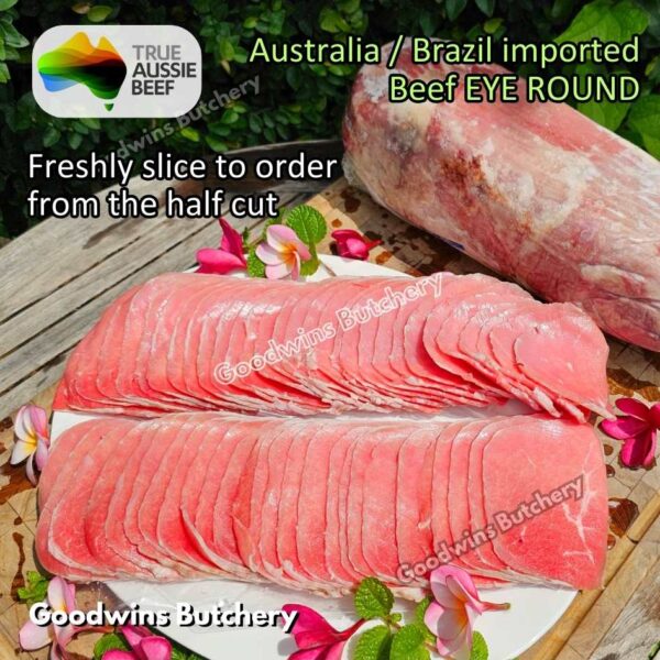 Beef EYE ROUND schnitzel steak cuts 1.2kg | Brazil FRIBOI FRIGON Australia WMPG Angus JACK'S CREEK US choice SWIFT IBP daging sapi import gandik lagarto eyeround frozen - Image 25