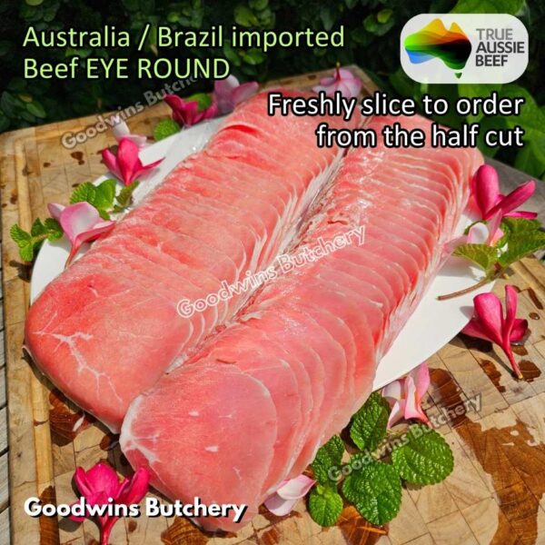 Beef EYE ROUND schnitzel steak cuts 1.2kg | Brazil FRIBOI FRIGON Australia WMPG Angus JACK'S CREEK US choice SWIFT IBP daging sapi import gandik lagarto eyeround frozen - Image 23