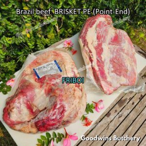 Beef BRISKET PE (Point-End) WHOLE CUTS +/- 4kg | Brazil Friboi Frigon Minerva Carnemax | daging sapi pucuk sandung lamur frozen (Copy)