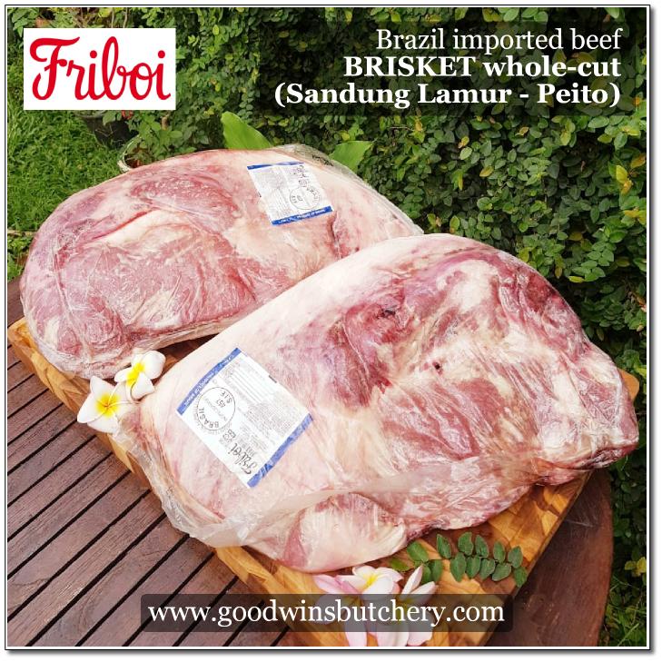Beef BRISKET PE (Point-End) WHOLE CUTS +/- 4kg | Brazil Friboi Frigon Minerva Carnemax | daging sapi pucuk sandung lamur frozen (Copy) - Image 2