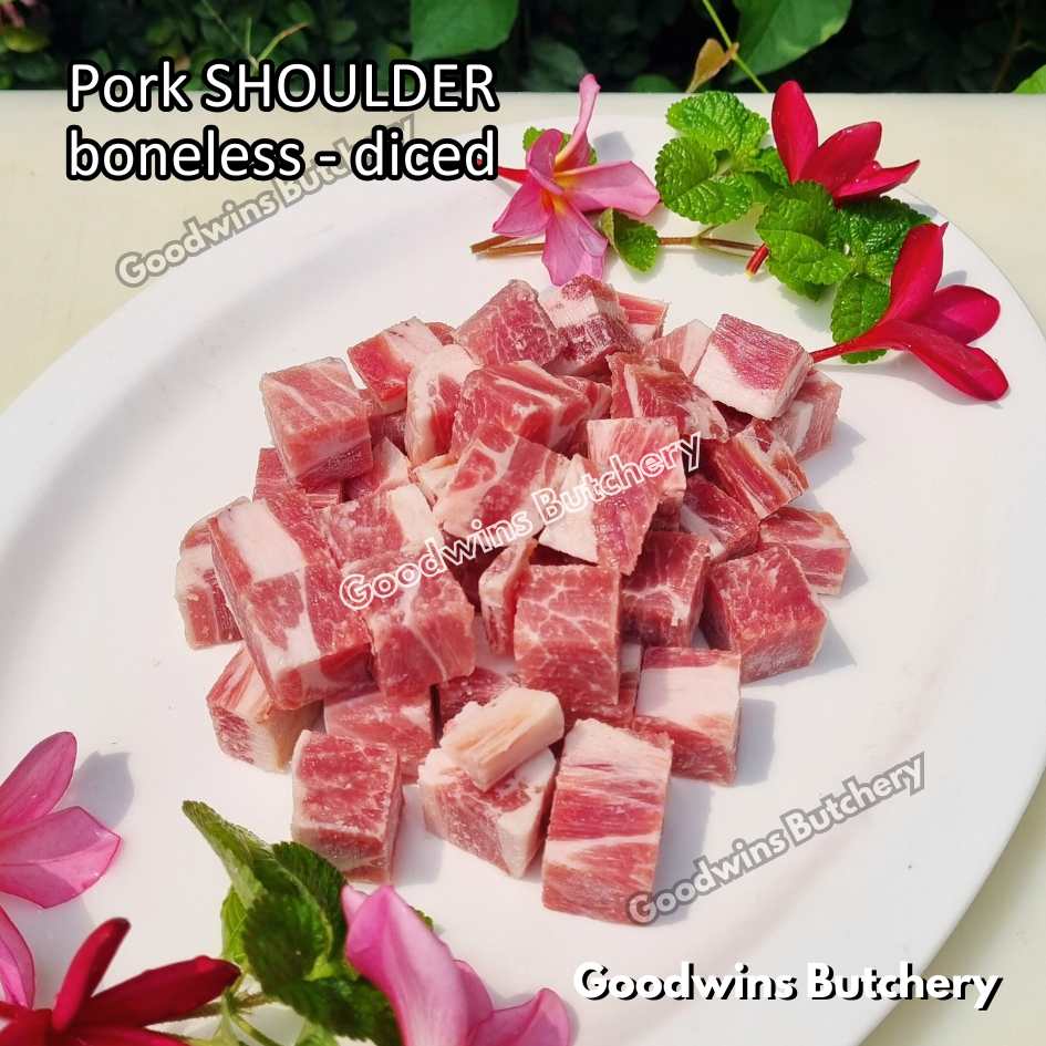 Pork shoulder boneless skin off Local Premium FRESHLY SLICED 1kg | kapsim babi collar boston-butt frozen - Image 6