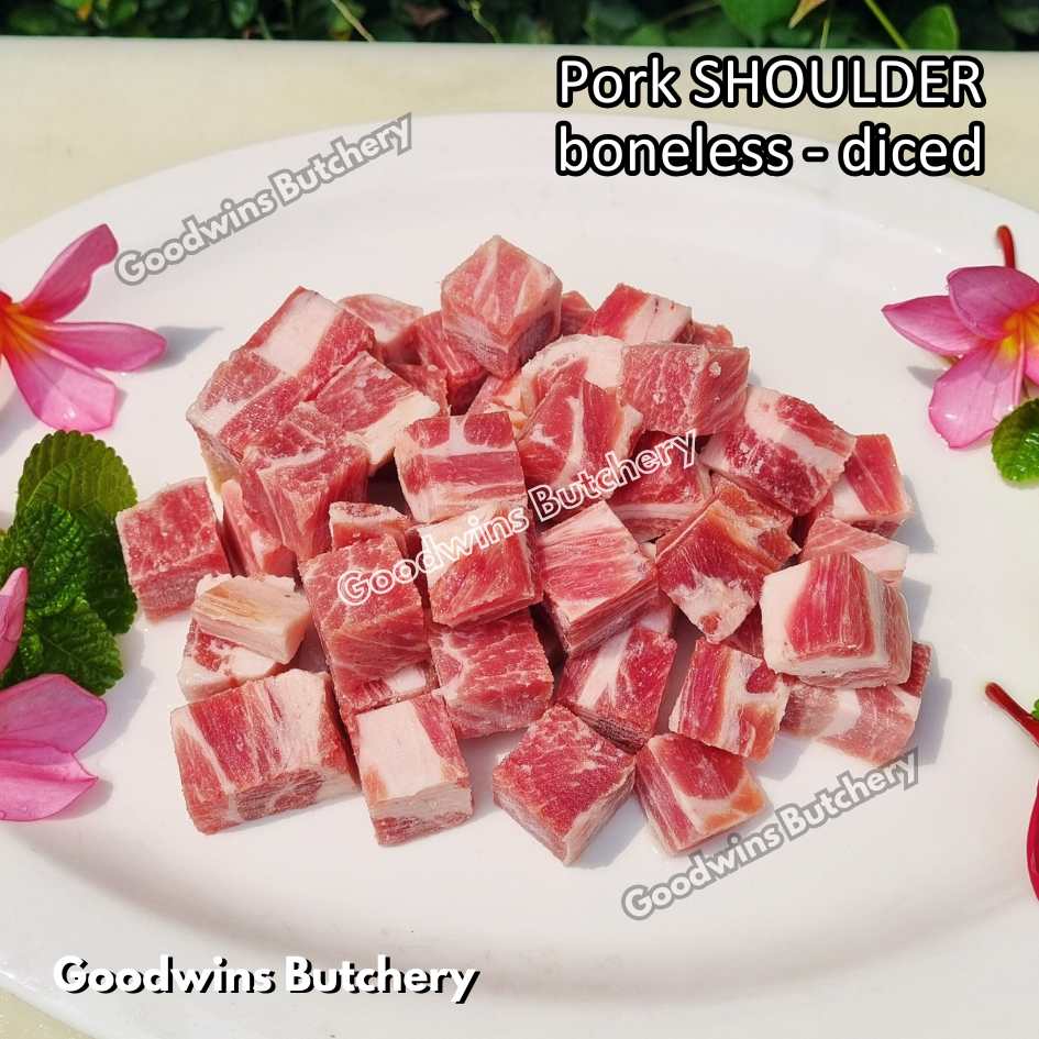 Pork shoulder boneless skin off Local Premium FRESHLY SLICED 1kg | kapsim babi collar boston-butt frozen - Image 15