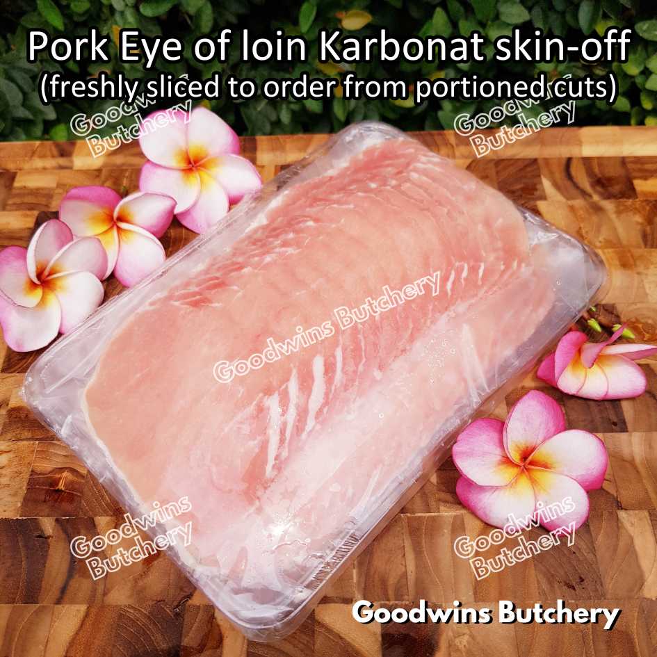 Pork EYE OF LOIN SKIN OFF Local Premium | FRESHLY DICED DADU CUTS 2cm 1kg | Sirloin Karbonat has luar babi tanpa kulit beku frozen - Image 10