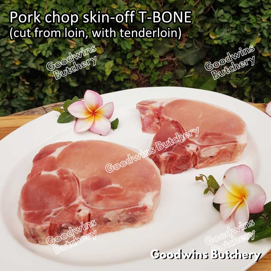 Pork CHOP SKIN-OFF T-BONE & CLUB STEAK Local Premium frozen 2cm 1kg - Image 27