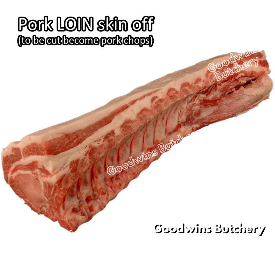 Pork LOIN SKIN-OFF local premium | combination of Sirloin & Tenderloin tanpa kulit beku frozen to be cut for pork chops | WHOLE UTUH 4.5kg - Image 33