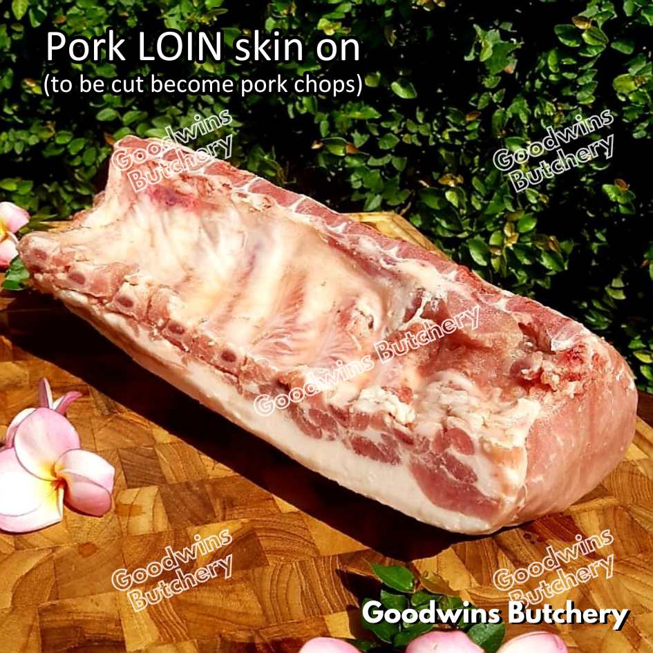 Pork LOIN SKIN-OFF local premium | combination of Sirloin & Tenderloin tanpa kulit beku frozen to be cut for pork chops | WHOLE UTUH 4.5kg - Image 25