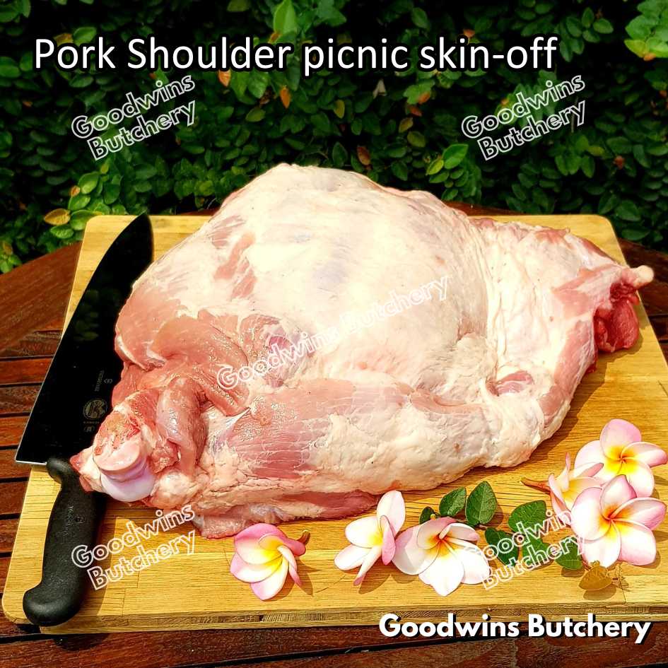 Pork shoulder PICNIC bone-in Local Premium WHOLE CUT UTUH 10kg | kapsim babi collar boston-butt frozen - Image 10