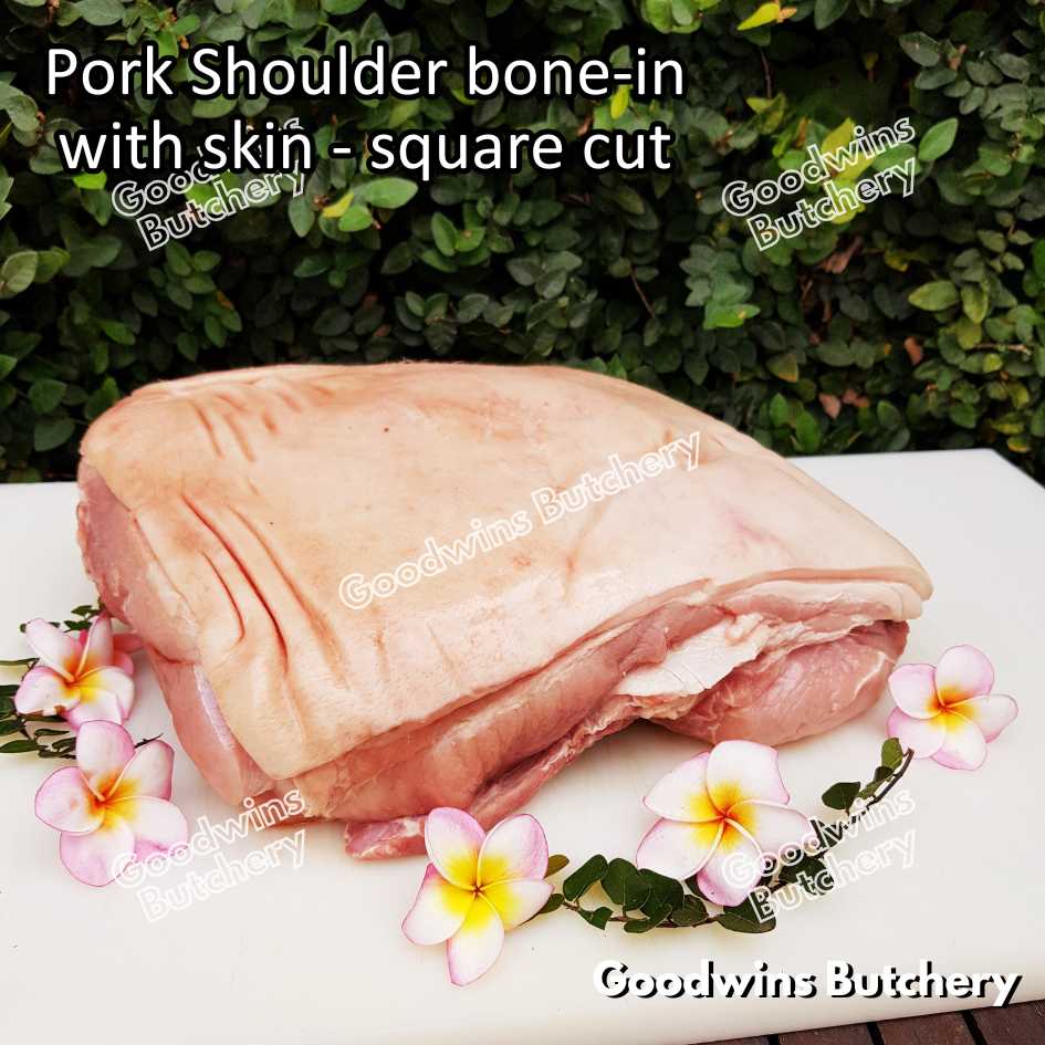 Pork shoulder PICNIC bone-in Local Premium WHOLE CUT UTUH 10kg | kapsim babi collar boston-butt frozen - Image 4